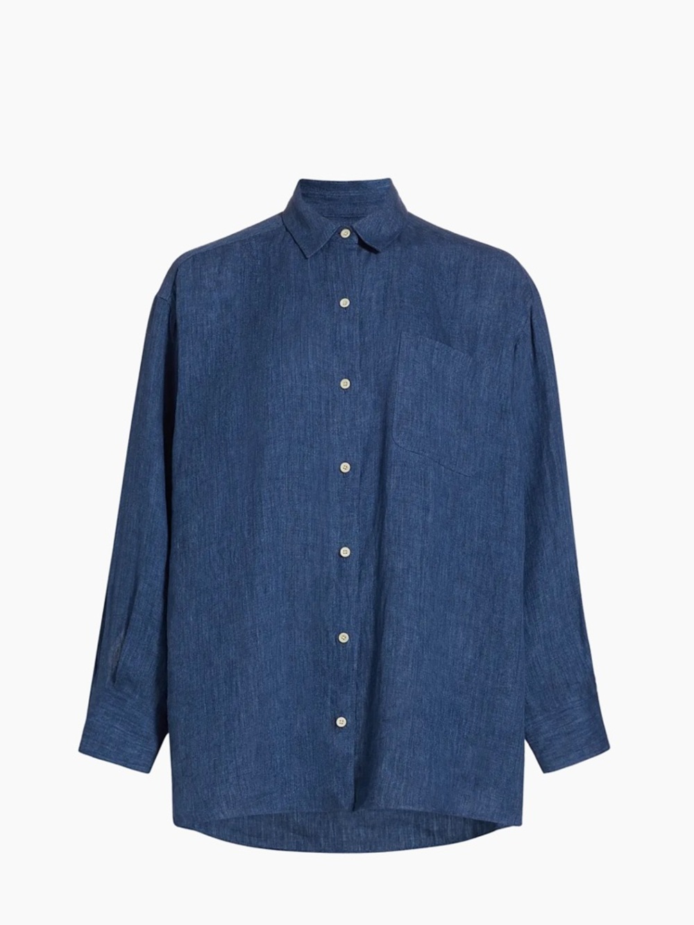 Jenni Kayne Relaxed Silk Oversized Button-Up Shirt - Picture 3 of 10